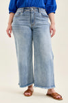 Mary Mid Rise Ankle Wide Leg + Hollywood WB + Fray Hem