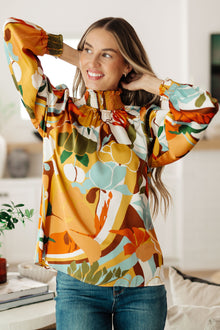  All Together Now Mock Neck Blouse