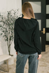 Always Have Your Back Textured Pullover in Black