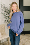 Always True Drop Shoulder Pullover in Marlin