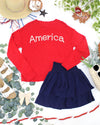 Roxie Ruffle Skort - Navy