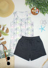 CandiceCrinkle Shorts - Charcoal