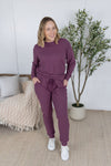 IN STOCK Corrine Ribbed Pullover Top - Plum