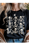 Skeleton Coquette Graphic Tee