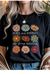 Peace & Kindness Graphic Tee