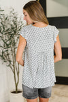 Bloom Service V-Neck Blouse in Ivory