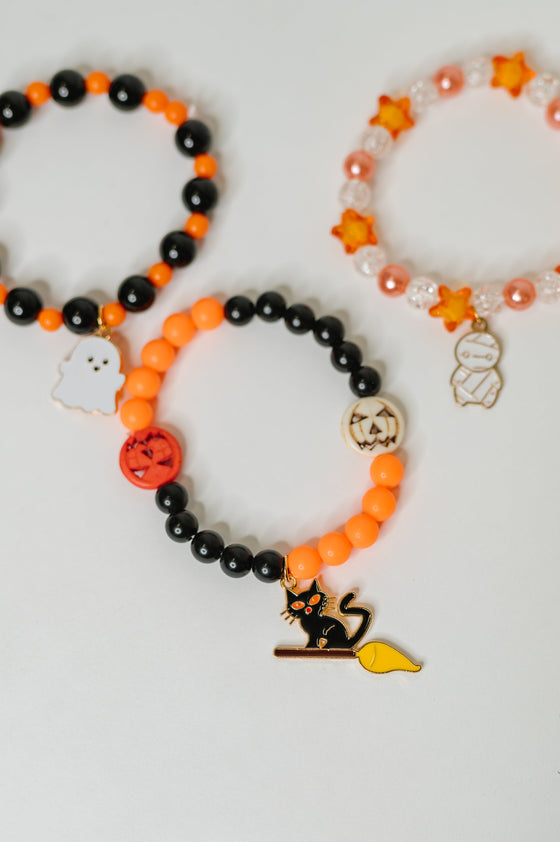 Boo Crew Elastic Beaded Bracelet Stack