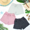 Candice Crinkle Shorts - Light Green