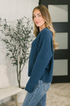 Careful Consideration Collared Button Down in Midnight
