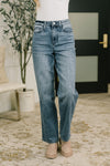 Carlie High Waist Straight Jean in Everyday Indigo