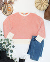 Charlotte Sweater - Orange and Ivory