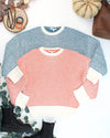 Charlotte Sweater - Orange and Ivory
