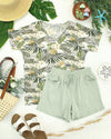 Chloe Cozy Top - Pineapple Leaf