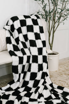  Cookies & Cream Checks Blanket