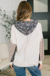 Creatively Cozy Color Block Hooded Pullover
