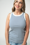 Classic Tank - Blue and White