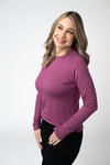 Blair Long Sleeve Top - Mulberry