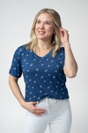 Sophie Top - Nautical Navy