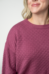 Gianna Pullover Sweater - Raspberry