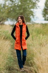 Harlow Long Vest - Pumpkin