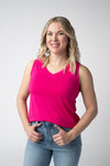 Noelle Tank - Hot Pink