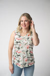 Noelle Tank - Flamingos
