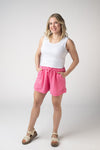 Weslie Waffle Shorts - Pink