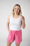 Weslie Waffle Shorts - Pink