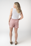 Candice Crinkle Shorts - Dusty Rose
