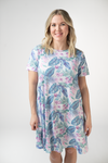 Alicia Dress - Tropical Leaf