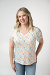 Raelynn V-Neck Top - Petal Gardens