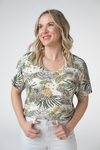 Chloe Cozy Top - Pineapple Leaf