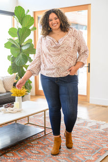  Take Flight Cowl Neck Top