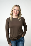 Blair Long Sleeve Top - Brown