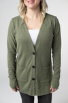 Cori Cardigan - Heathered Olive