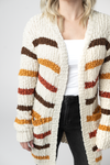 Fall Striped Cardigan