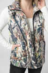 Remy Zip Up Vest - Dark Camo