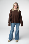 Gianna Pullover Sweater - Brown