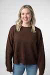 Gianna Pullover Sweater - Brown