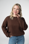 Gianna Pullover Sweater - Brown