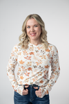Blair Long Sleeve Top - Harvest Leaves