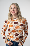 Blair Long Sleeve Top - Autumn Gourds