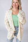IN STOCK Open Knit Cardigan - Ivory