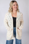IN STOCK Open Knit Cardigan - Ivory