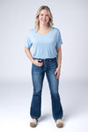 Chloe Cozy Tee - Sky Blue