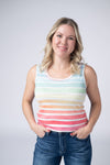 IN STOCK Ava Tank - Rainbow Stripes
