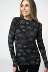 Blair Long Sleeve Top - Midnight Webs