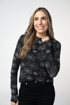 Blair Long Sleeve Top - Midnight Webs
