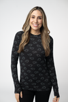 Blair Long Sleeve Top - Midnight Ghosts
