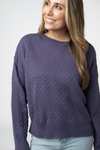 Gianna Pullover Sweater - Slate Blue
